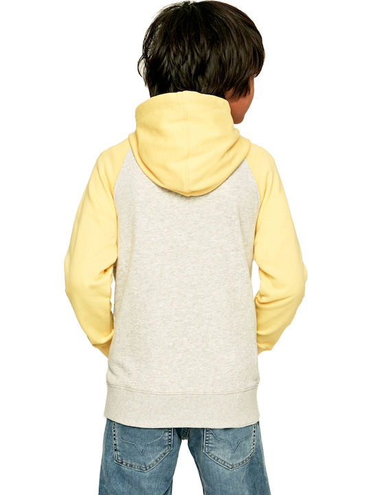 Kinder-Sweatshirt Strickjacke Gelbe CHARLES
