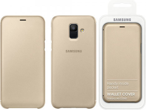 Samsung Book Synthetic Leather Gold (Galaxy A6 2018) GWW