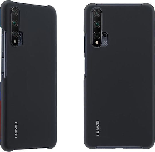 Huawei Protective Coperta din spate Plastic Negru (Huawei Nova 5T)