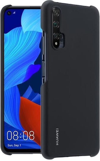 Huawei Protective Coperta din spate Plastic Negru (Huawei Nova 5T)