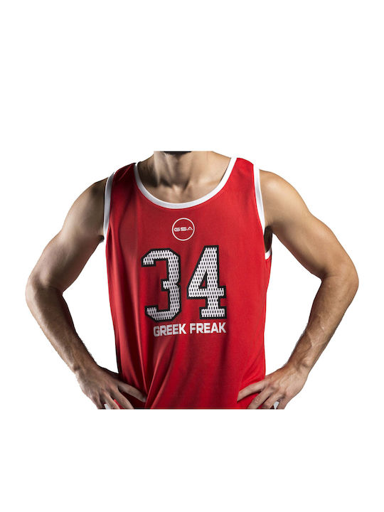 Greek Freak Tank Top Athletic Short Sleeve Burgundy