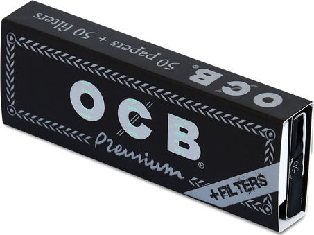 Ocb Premium Foițe de Țigări Rulate 1+1/4 cu Hârtie de țigări 50 foi 24buc