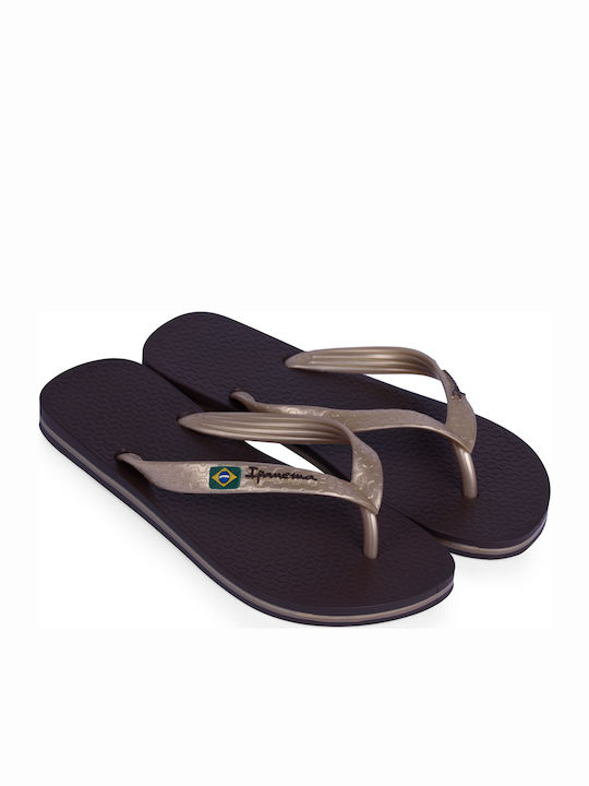 Ipanema Classica Brazil Frauen Flip Flops in Gold Farbe