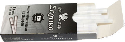 Sertiko Filtertips Aktivkohle 5.6mm 120x20Stk