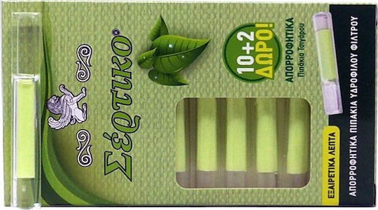 Sertiko Pipi de Țigară Extra Slim 5.7mm Verzi 20 x 12 Bucăți