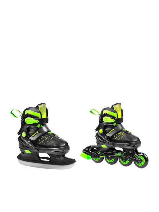 Spokey Doppio 2IN1 Inline Αυξομειούμενα Rollers Μαύρα Παιδικά Spokey Doppio 2IN1 Inline Αυξομειούμενα Rollers Μαύρα Παιδικά