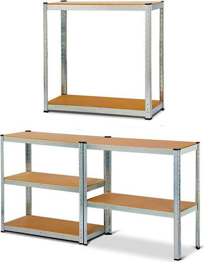 Herzberg Ραφιέρα Dexion Γαλβανιζέ 90x40x180εκ. με 5 Ράφια Συνολικής Αντοχής 875kg