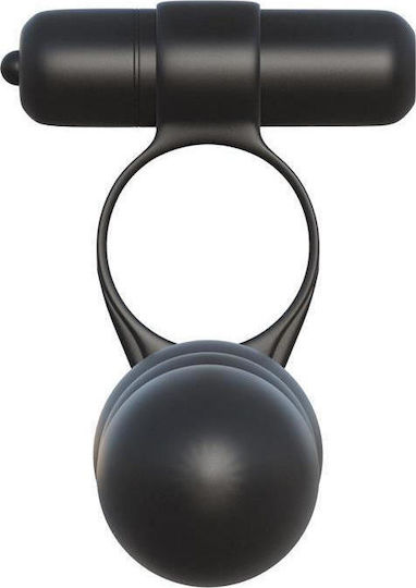 Pipedream Fantasy C-Ringz Posable Partner Double Penetrator Cock Ring Cock Negru