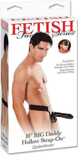 Pipedream Fetish Fantasy Series Big Daddy Harness with Dildo in Black Color