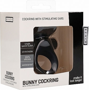Shots Mjuze Bunny Cockring 3cm Black
