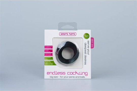 Shots Endless Cockring Big 3.5cm Black