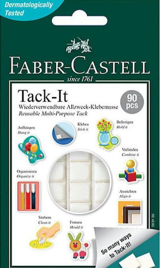 Faber-Castell Glue Stickers Tack-It 90pcs Large Size 90pcs 50gr 589150