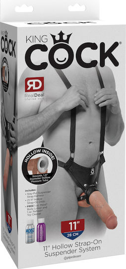 Pipedream King Cock Harness with Dildo 28cm in skin color
