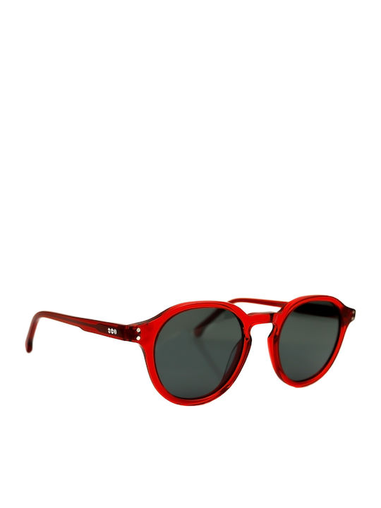 Komono Damien Scarlet Unit Men's Sunglasses with Red Plastic Frame KOM-S4054