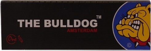 The Bulldog Amsterdam Black Zigarettenpapiere 1+1/4 50 Blätter 50Stück