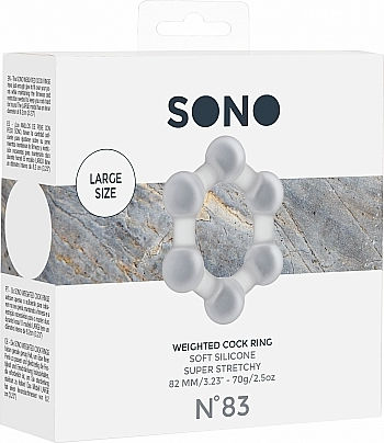 Shots Sono NO. 83 - Weighted Cock Ring Δαχτυλίδι Πέους Διάφανο SON083TRA