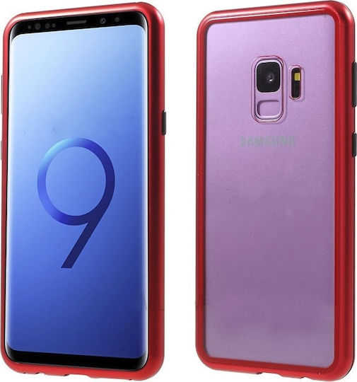 360 Vollschutz Metallisch Magnetisch Rot (Galaxy S9+)
