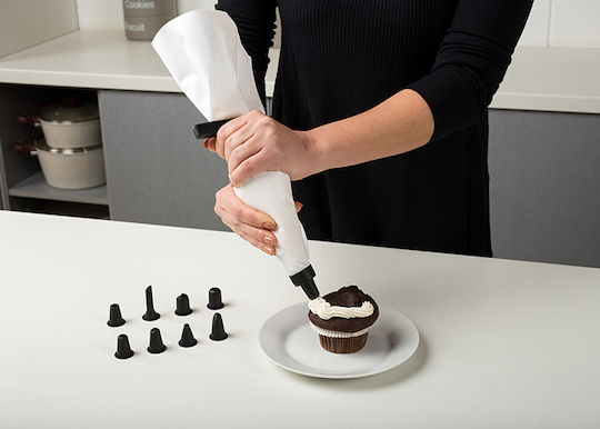 Nava Misty Silicone Pastry Bags Set 36cm 9 Pieces 10-111-099