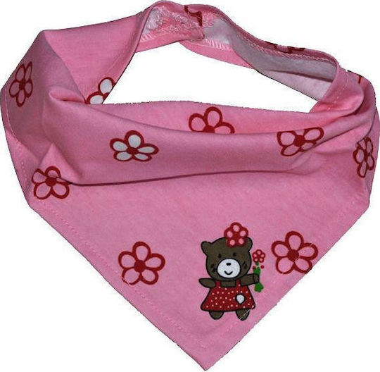 Bubba Bibs Μπαντάνα Υφασμάτινη με Αυτοκόλλητο Little Bear