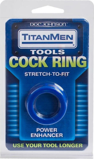 Doc Johnson TitanMen Tools Cock Ring Blue