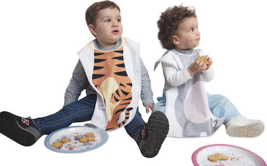 Little Champions Ποδιά Υφασμάτινη με Ενιαίο Λαιμό Bib Big Τίγρη