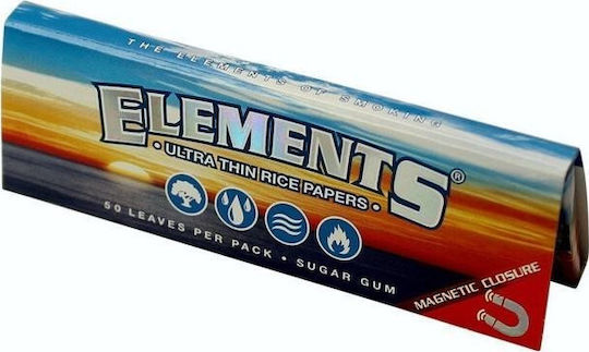 Elements Ultra Thin Zigarettenpapiere Extra Schlank 50 Blätter 25Stück