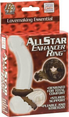 Calexotics All Star Enhancer Ring Cock Ring Schwanz Schwarz