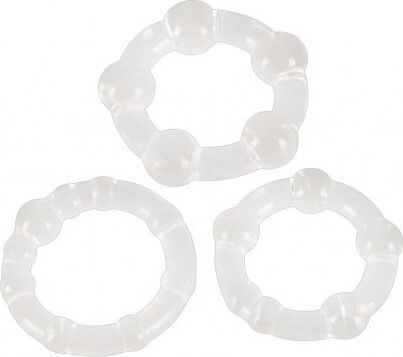 You2Toys Get Hard Cockrings Set Clear
