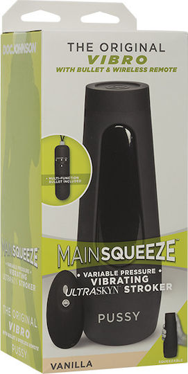 Doc Johnson Main Squeeze The Original Vibro Pussy Masturbator Vagina with Vibration