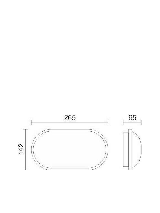 Spot Light Wall-Mounted Outdoor Turtle Light LED IP54 20W with Natural White Light