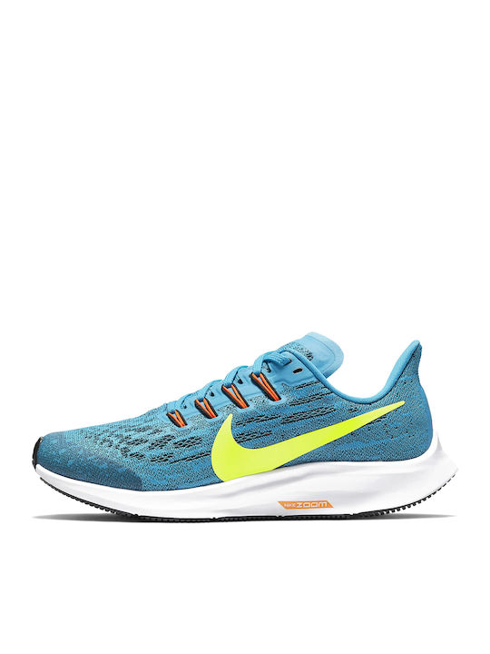 Αθλητικά Παιδικά Παπούτσια Running Air Zoom Pegasus 36 Laser Blue / Lemon Venom / Black