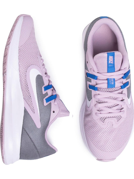 Downshifter 9 Αθλητικά Παιδικά Παπούτσια Running με Κορδόνια Iced Lilac / White / Smoke Grey