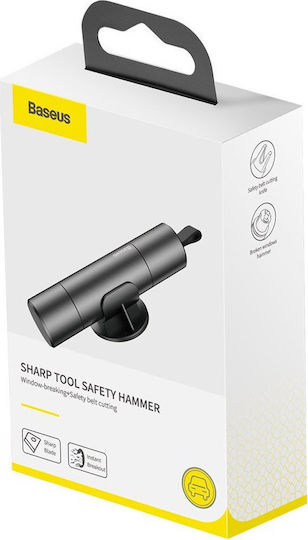 Baseus Car Emergency Hammer Automatic with Seatbelt Cutter Black