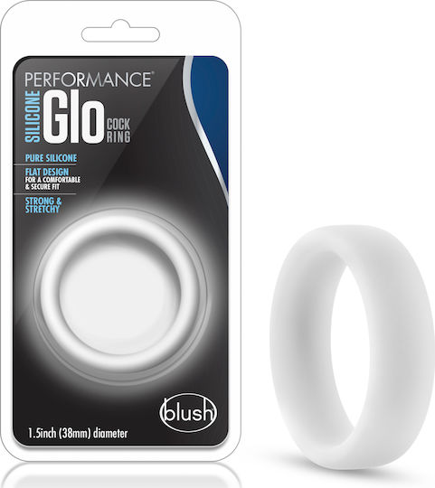 Blush Performance Silicone Glo Cock Ring White