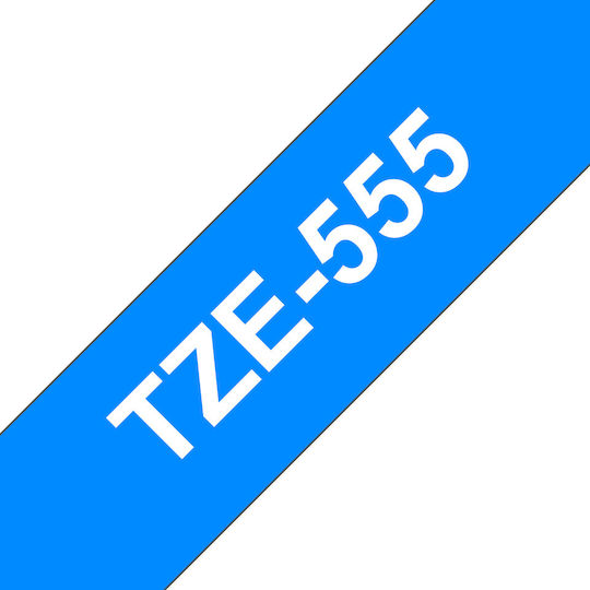 Brother Label Maker Tape 8m x 24mm in Blue Colour Compatible with Brother TZe/TZ