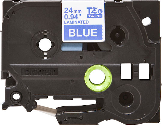 Brother Label Maker Tape 8m x 24mm in Blue Colour Compatible with Brother TZe/TZ