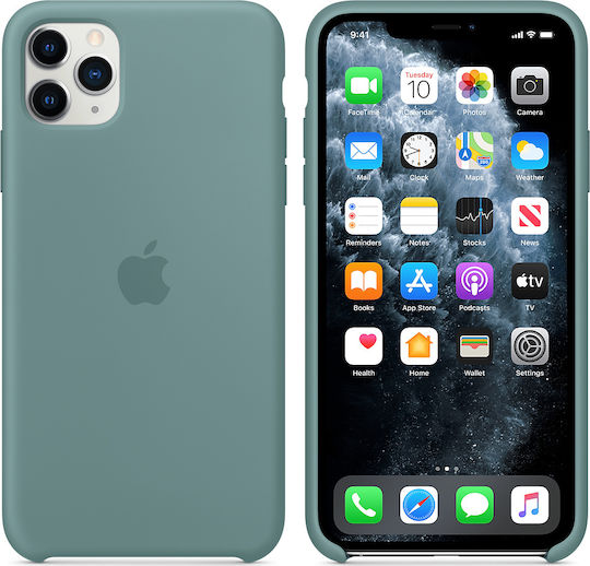 Apple Silicone Case Back Cover Σιλικόνης Πράσινο (iPhone 11 Pro Max)