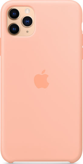 Apple Silicone Case Back Cover Σιλικόνης Ροζ (iPhone 11 Pro Max)
