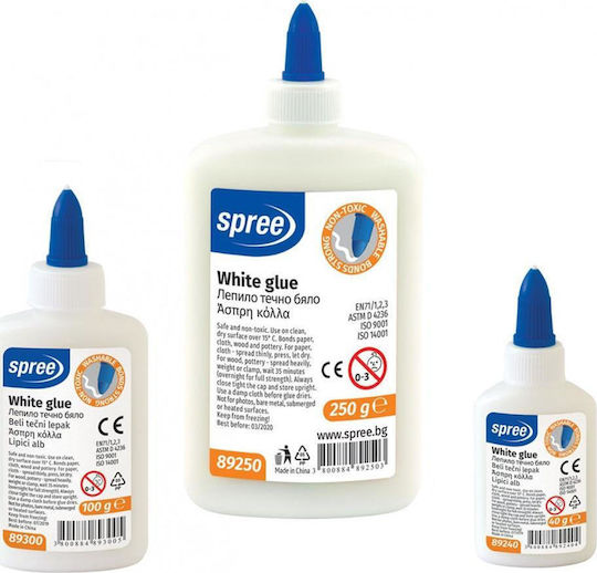 Spree Liquid Glue Washable White Large Size for Fabric 100gr