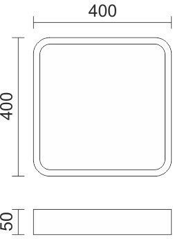 Spot Light Εξωτερικό LED Panel 24W 40x40εκ. Spot Light Εξωτερικό LED Panel 24W 40x40εκ.