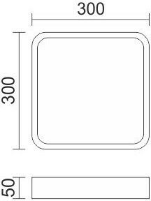 Spot Light Εξωτερικό LED Panel 21W 30x30εκ. Spot Light Εξωτερικό LED Panel 21W 30x30εκ.
