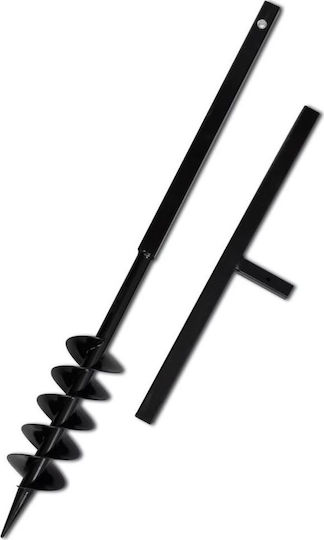 vidaXL Hand Drill with Handle 100mm and Extension Tube 13m Steel 270521