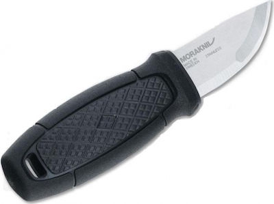 Morakniv Eldris Neck Kit Knife Black with Blade made of Stainless Steel in Sheath