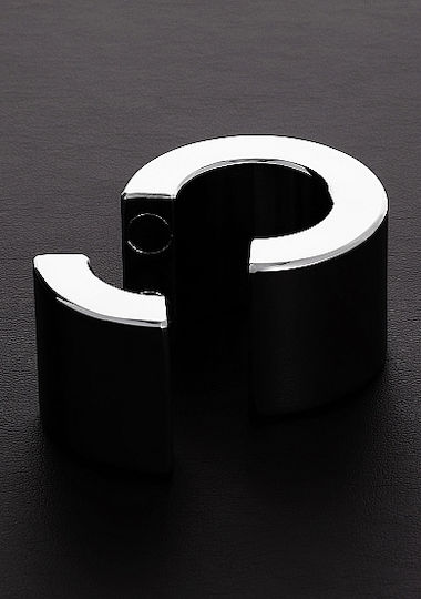 Triune Ball Stretcher Ring Testicle Metallic Silver