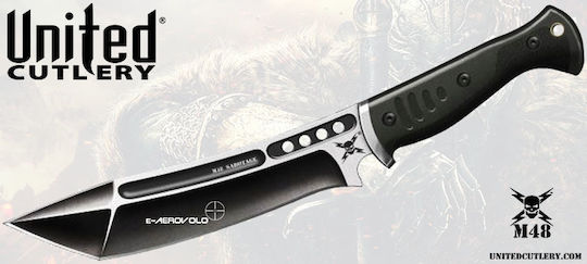 United Cutlery M48 Sabotage Tanto Fighter Μαχαίρι Μαύρο σε Θήκη