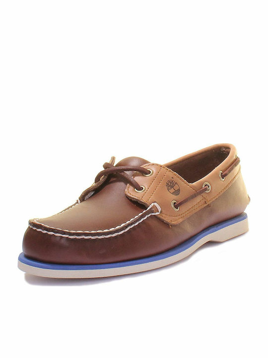 Timberland Classic 2Eye Men's Leather Boat Shoes Tabac Brown