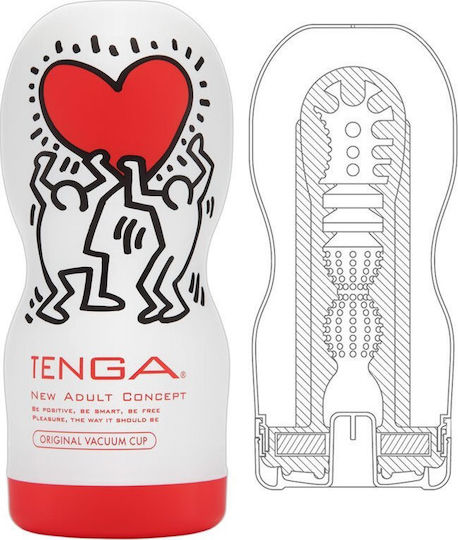 Tenga KEITH HARING Оригинална Вакуумна Чаша Мулти