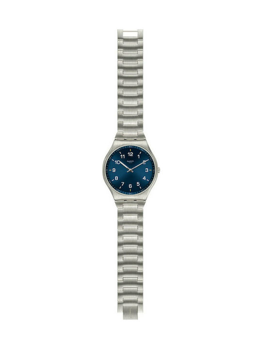 Swatch Skin Suit Watch with Silver Metal Bracelet