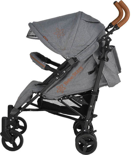 Bebe Stars Adam Umbrella Stroller Suitable for Newborn Gray 6.7kg