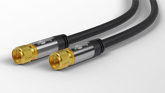 Goobay Καλώδιο Δορυφορικής F-Connector männlich - F-Steckverbinder männlich 1m (70661)